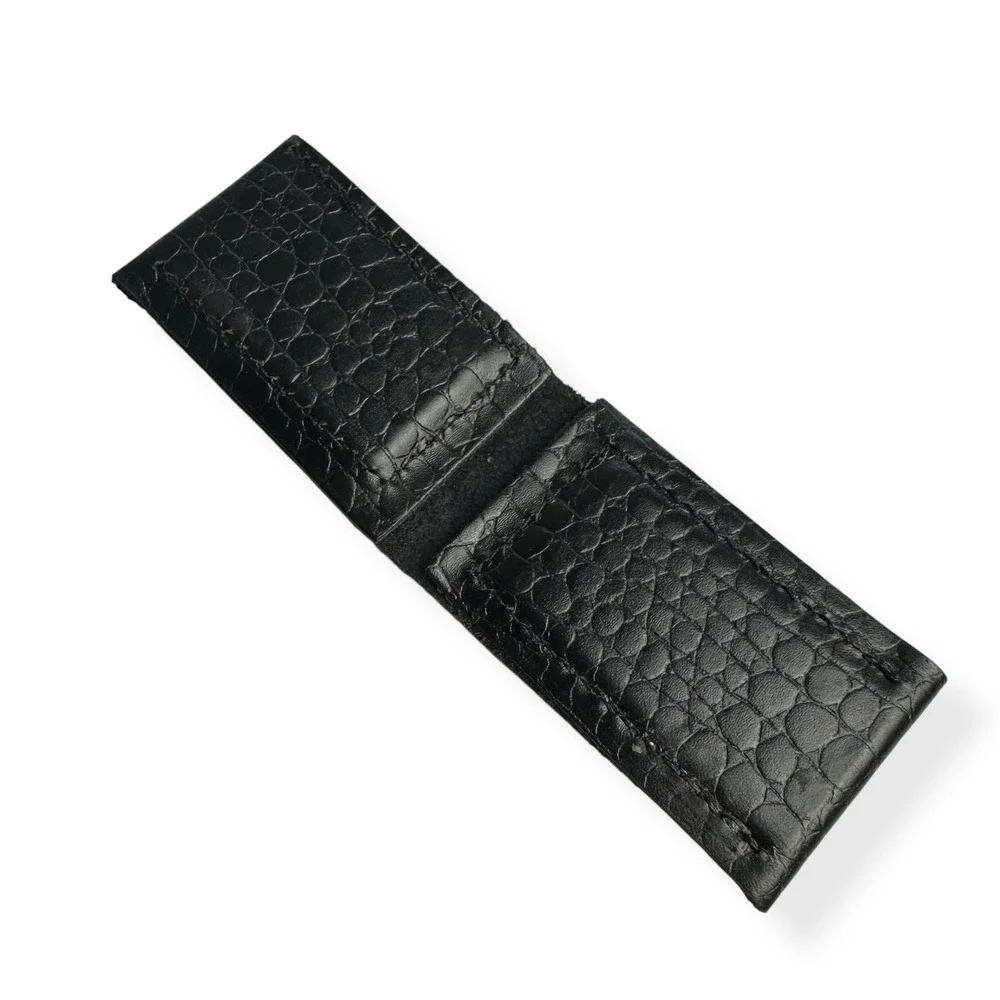 VTG Lot of 3 Salem Cigarette Magnetic‎ Money Clip Black Leather Embossed Pebble